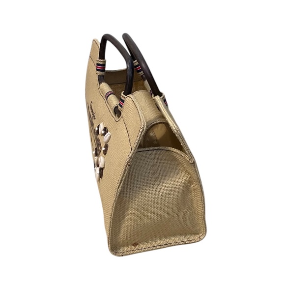 Tommy Hilfiger" fun in the sun" Canvas Tan Bag/Purse Beach Comber, New - Picture 6 of 7